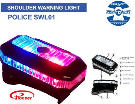 SHOULDER WARNING LIGHT POLICE SWL01