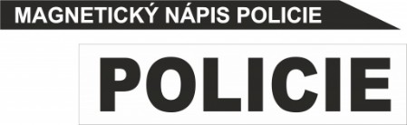 Magnetický nápis POLICIE