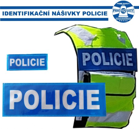 Nášivky POLICIE reflexní modré